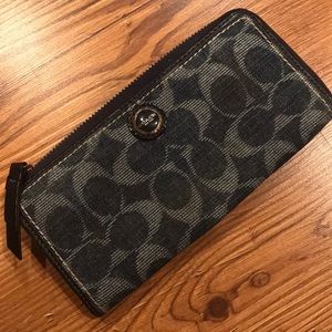 Denim Coach Wallet
